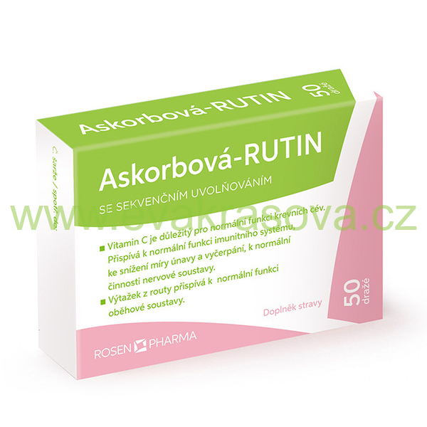 RosenPharma - Askorbová-Rutin - 50 dražé