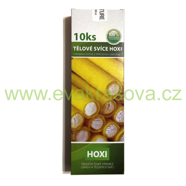 Hoxi Nature - Tělové svíce  bez esenciálních olejů - 10 ks