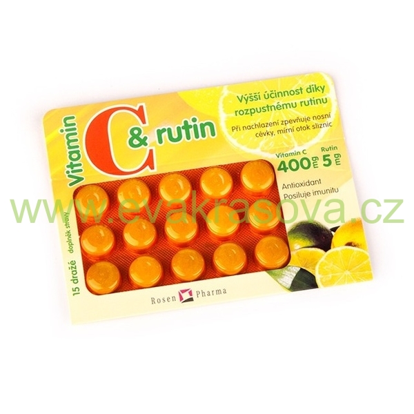 RosenPharma - Vitamin C + Rutin - 15 dražé